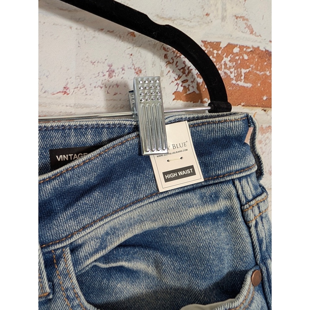 Judy Blue Vintage Straight Jeans Women 16W Blue High Waist NWT - Picture 7 of 9